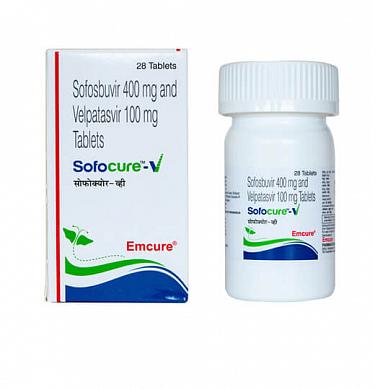 Sofocure V Софосбувир + Велпатасвир Emcure